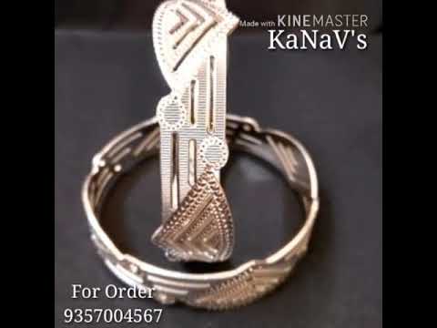 Kanav designer silver bangles