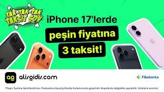 iPhone 17'lerde peşin fiyatına 3 taksit Alışgidiş.com'da!