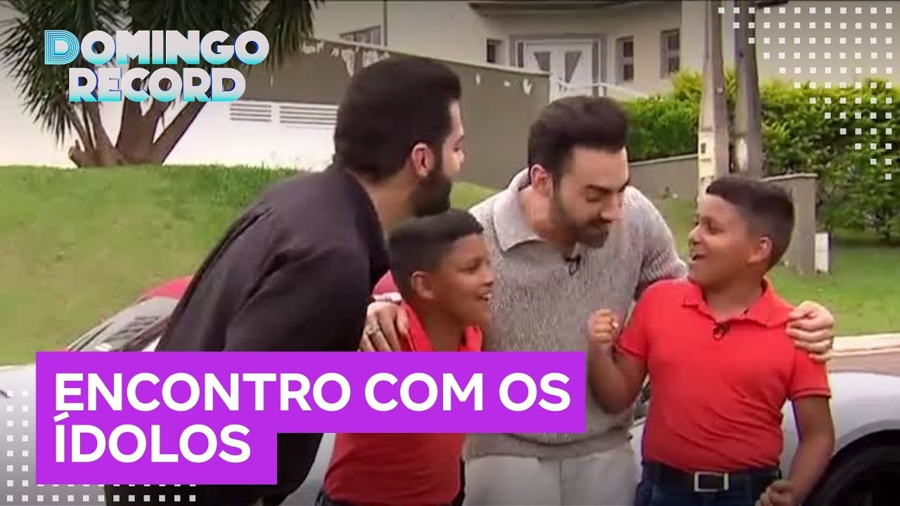 Surpresa! Gêmeos cantores conhecem a dupla sertaneja Guilherme & Benuto