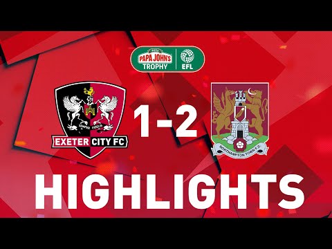 HIGHLIGHTS: Exeter City 1 Northampton Town 2 (8/12/20) Papa John's Trophy R2
