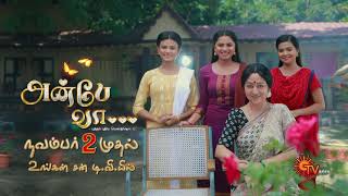 Anbe Vaa New Serial Promo From 2nd Nov 2020
