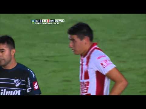 Fernández su lució. Quilmes 1 - Unión 3. Fecha 10. Primera División 2015. FPT.