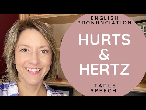 HERTZ & HURTSの発音 - アメリカ英語同音異義語発音レッスン (How to Pronounce HERTZ & HURTS - American English Homophone Pronunciation Lesson)