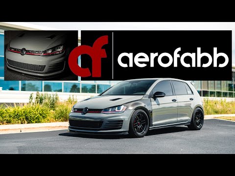 Installing The Best Front Splitter On My GTI MK7. |AEROFABB|
