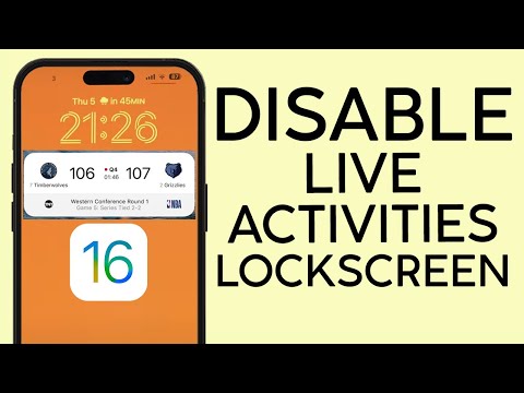 How to Disable Live Activities on iPhone Lock Screen iOS 16 (2023)