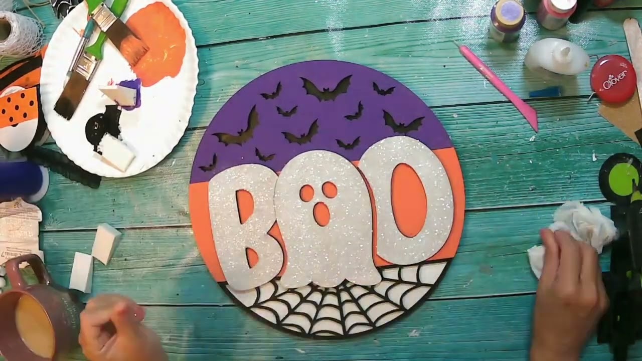 Boo Sign DIY Painting