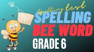 SPELLING QUIZ #2 |Spelling Bee Words Grade 6| Spelling Bees|Spelling Practice  |Learn Vocabulary