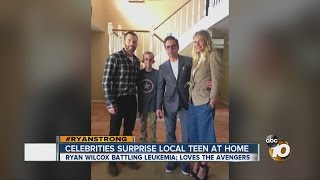 Celebrities surprise local teen battling cancer