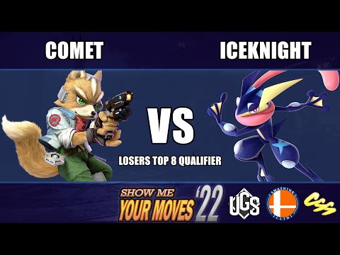 Show Me Your Moves 22  -  Losers Top 8 Qualifier  -  Comet(Fox) Vs. IceKnight(Greninja)