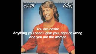 Desire - Andy Gibb / Lyrics - letra / HQ