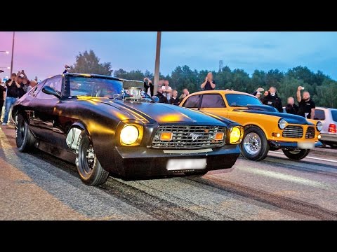 BIG Tire STREET ACTION - NITROUS Mustangs, 1400hp TT Opel + MORE!