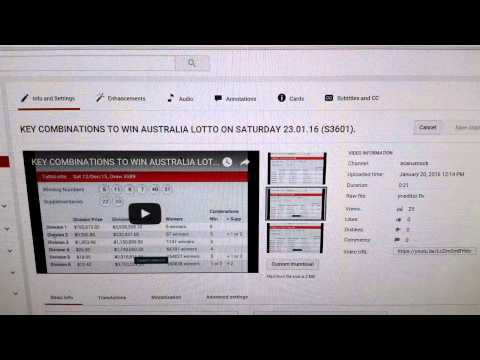 REVIEW KEY COMBINATION TO WIN SATURDAY AUSTRALIA LOTTO S3605 06.02.16