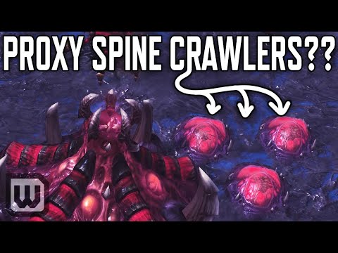 StarCraft 2 CHEESE: Proxy Hatchery + Spine Crawler?!