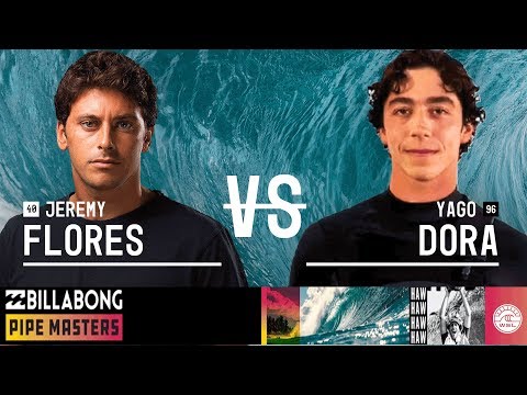 Jeremy Flores vs. Yago Dora - Round Three, Heat 7 - Billabong Pipe Masters 2018
