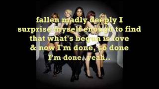 Pussycat Dolls - I'm Done (lyrics)