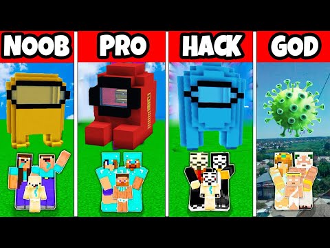 Minecraft Battle: IMPOSTOR AMONG US CHALLENGE NOOB VS PRO VS HACKER VS GOD!