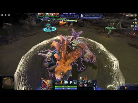 Dota 2 Aghanim's Labyrinth: The Continuum Conundrum Final boss Primal Beast Glitch Undying Tombstone