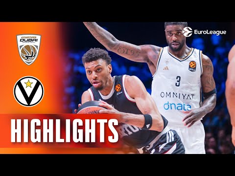 NIANG Dominates, EDWARDS Closes | Dubai - Virtus | R22 BASKETBALL HIGHLIGHTS 2025-26
