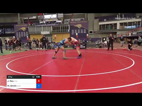 97 Kg Rr Rnd 4 - Josef Rau, Titan Mercury Wrestling Club (TMWC) Vs Morgan Smith, Ohio Regional Tra