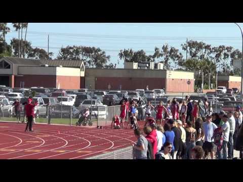 JVB 100m at Edison HS 4-13-17 - Los Alamitos Boys