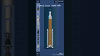 SLS rocket speed build Spaceflight simulator
