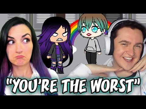 YOU'RE THE WORST SCOTT!! | Reacting to Funny Fan Made Gachaverse Stories