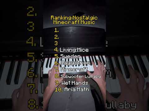 Top 10 Nostalgic Minecraft Songs on piano  🎹🔥#piano #pianocover #nostalgia #minecraft