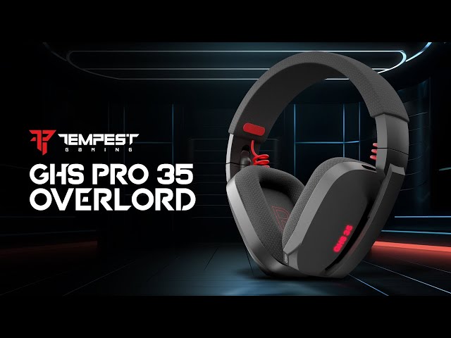 Cuffie da gioco wireless Tempest GHS PRO 35 Overlord video