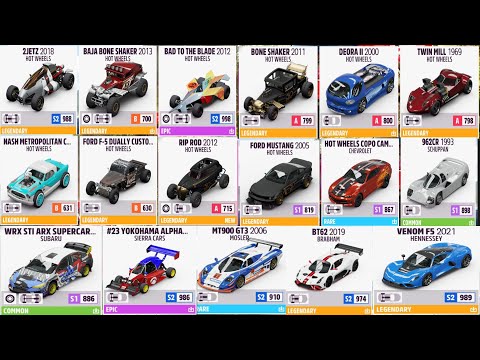Forza Horizon 5 All HotWheels DlC Cars And Special Customizations!