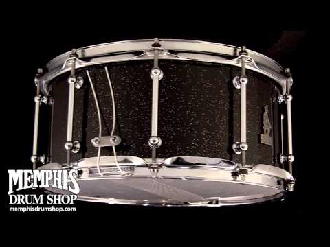 Brady 14 x 6.5 Jarrah Ply Snare Drum - Black Sparkle Lacquer - 360