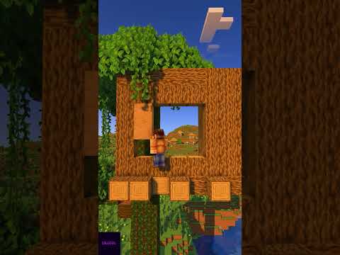 Mega Minecraft Tree House Build 🌲 #shorts