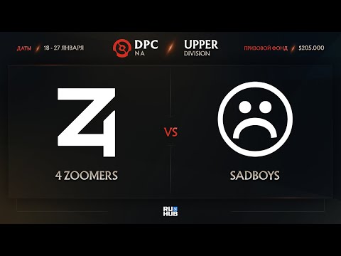 4 Zoomers vs Sadboys, Dota Pro Circuit 2021: S1 - NA, bo3, game 1 [Mila & Smile]