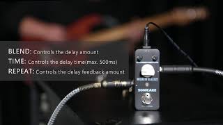 Video thumbnail for SONICAKE Echo Rain Analog Guitar Delay Effects Pedal by SONICAKE
