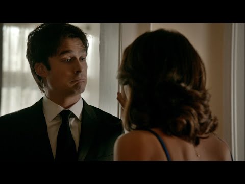 TVD 8x9 - Damon remembers his moments with Elena at Miss Mystic Falls and fights Sybil's mindcontrol