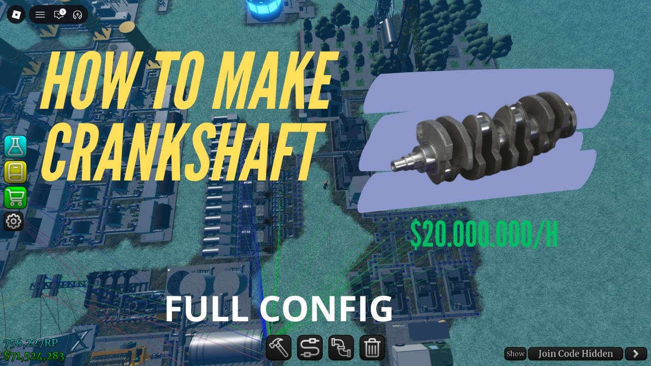 Industrialist Roblox: Crankshaft Crafting Guide & Recipe