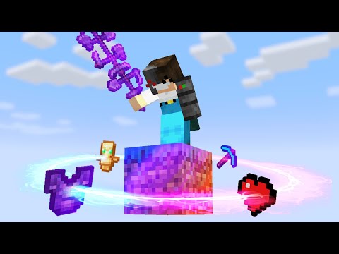 Minecraft, But It's On 1 Super OP Block