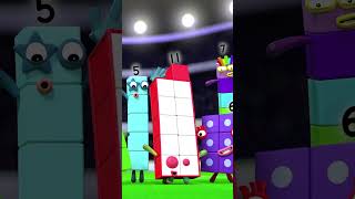 Partido de FUTEBOL | Numberblocks vs Numberblobs | #shorts para crianças