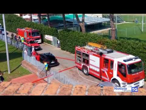 2017-10-02 PRATO - INCENDIO IN SCUOLA ELEMENTARE, EVACUATI 260 BAMBINI