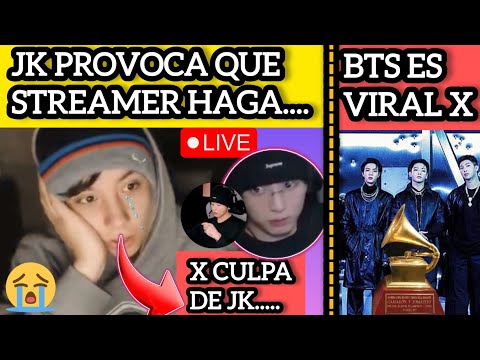 URGENTE🔴JUNGKOOK PROVOCA QUE STREAMER HAGA ESTO😭BTS ES VIRAL X🥹noticiasdebts