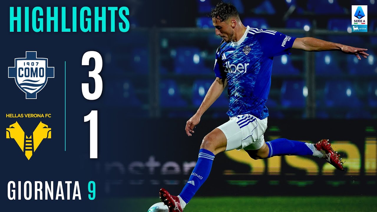 COMO-VERONA 3-1 | HIGHLIGHTS | 9ª GIORNATA | SERIE A ENILIVE 2025/26