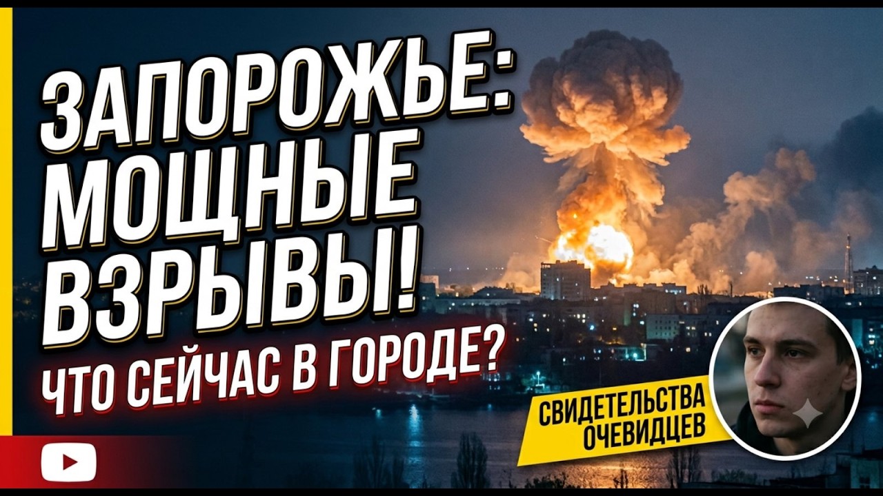 Запорожье ВЗРЫВЫ !!!ПРИЛЕТ ПО ГОРОДУ УТРОМ !!! 10.10.2026