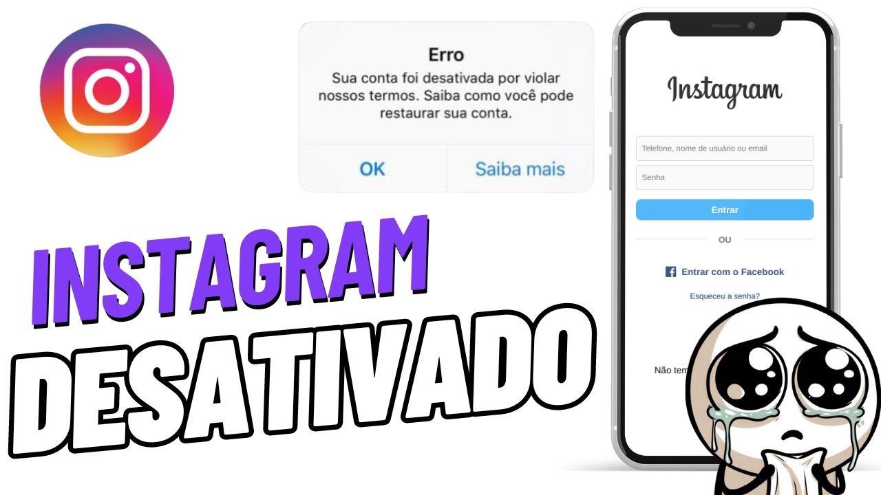 Atualização: Conta Do Instagram Desativada