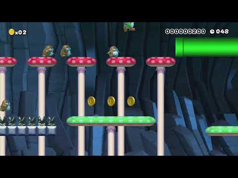Muncher Mushrooms by Allan - Super Mario Maker - No Commentary 1bp