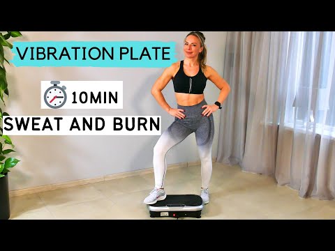 10 Min VIBRATION PLATE workout for weight loss & Cellulite reduction!