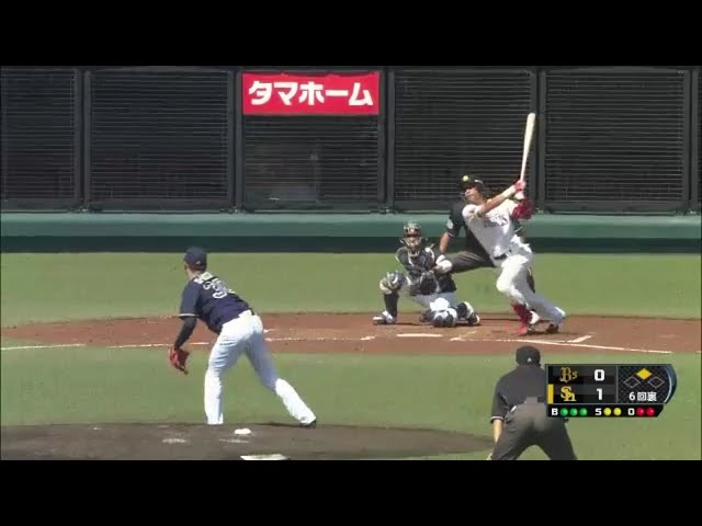 【ファーム】逆方向へ見事な一打!! ホークス・真砂が2ランを放つ!!