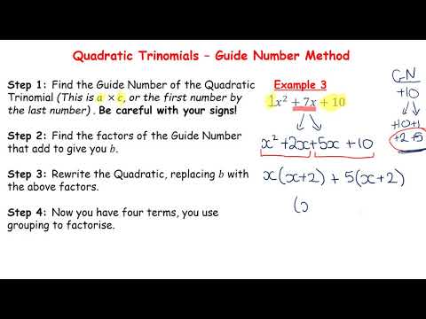 JCHL Revision - Factorisation