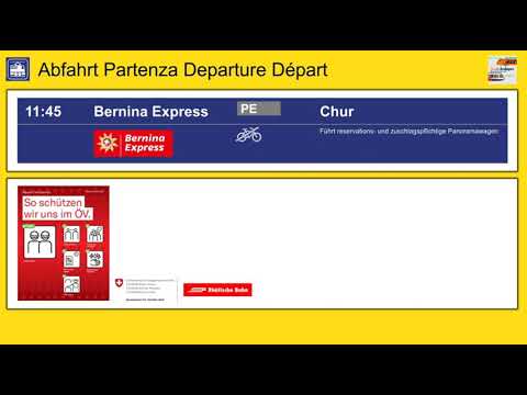RhB InfoPoint Ansage Bernina Express in Tiefencastel | BoJa Ansagen
