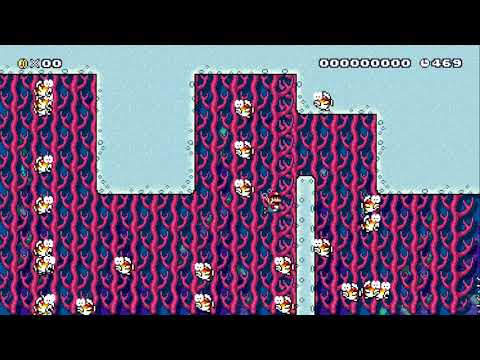 Mario's Under The Sea Adventure by Big Pappa ~ WORLD RECORD! - SUPER MARIO MAKER - NO COMMENTARY 1ba