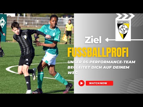 Dein Ziel:  Fußballprofi! Das PerformanceTeam des 1.SC Göttingen 05 hilft Dir dabei.