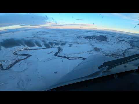 DHC-6 Winter approach into Casper, WY